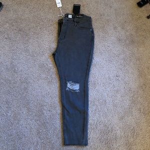 Dark gray distressed Fashion Nova jeans